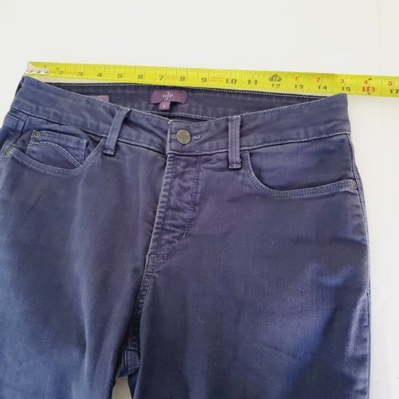 NYDJ Jeans Clarissa Slimming  Straight Ankle Classic Navy 6 - Picture 9 of 11